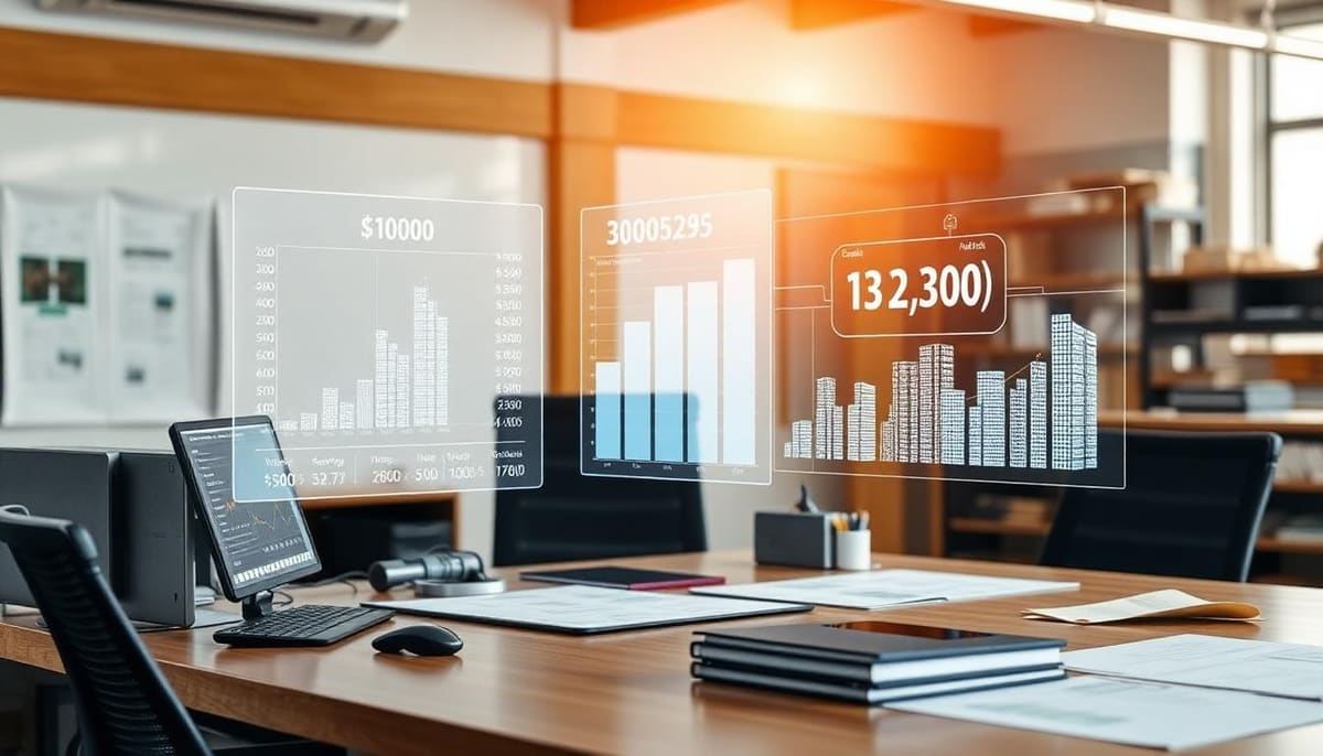 مكتب تقدير مع أدوات IA للتنبؤ بالتكاليف