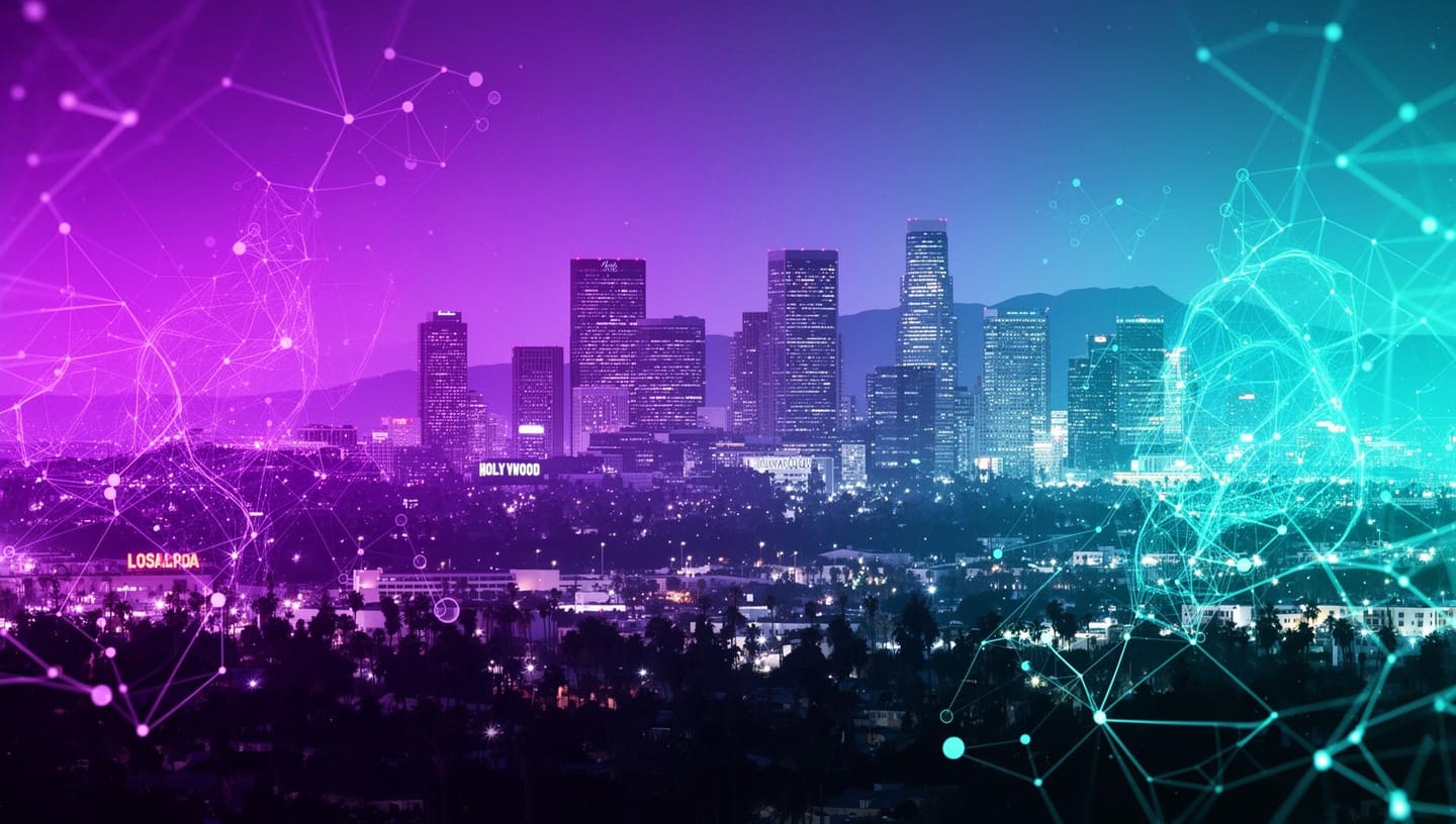 AI automation agency Los Angeles skyline