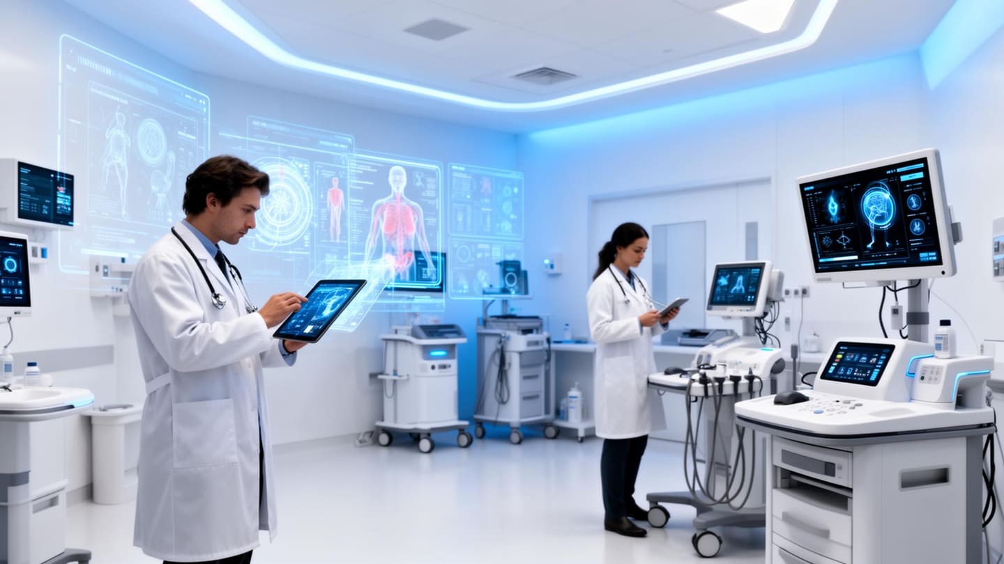 A patient checking test results in a healthcare app on a smartphone