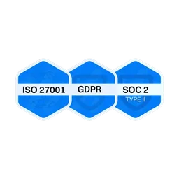 ISO 27001, GDPR, and SOC 2 Type II certified