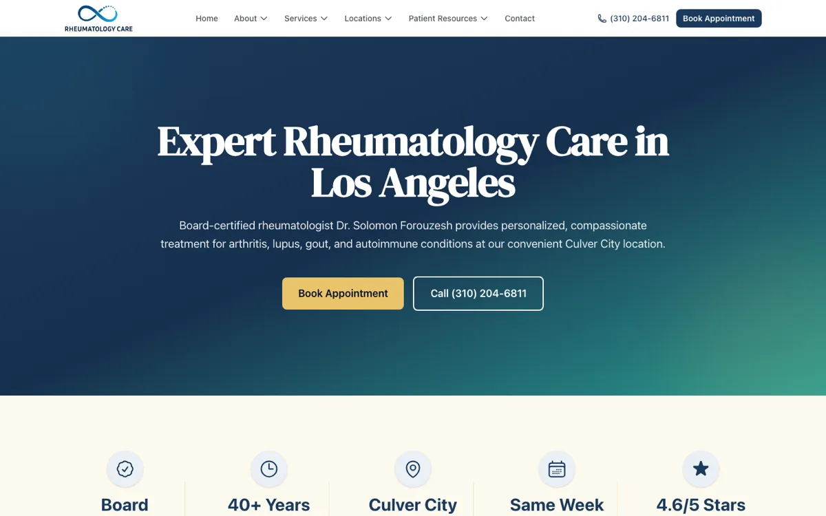 Rheumatology Practice & Patient Education : Arthritis Care project screenshot