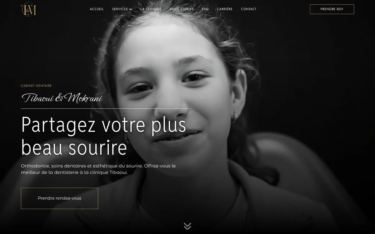 Social Media for a Dental & Orthodontic Clinic : Clinique Dentaire Tibaoui & Mokrani project screenshot
