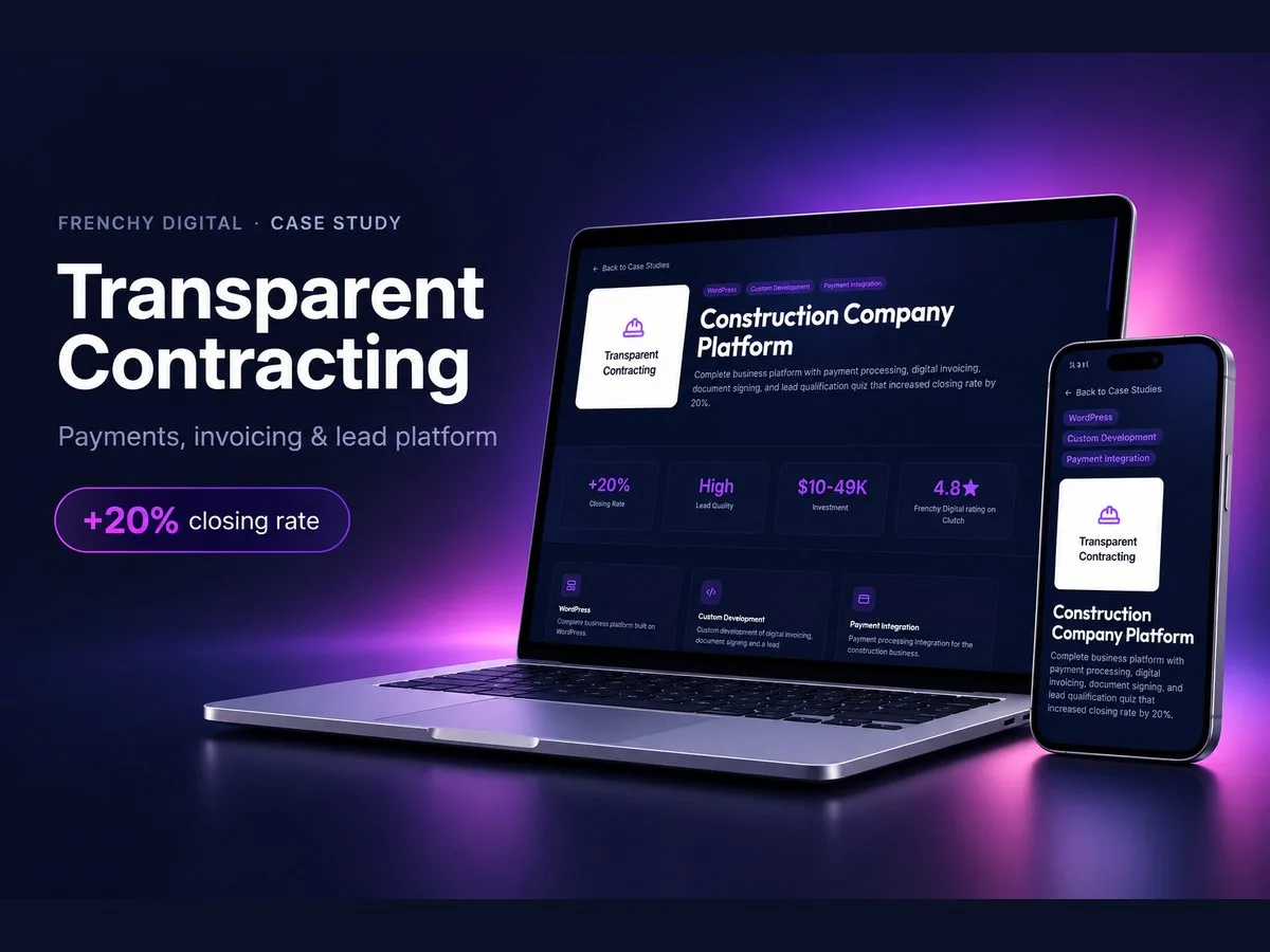 Construction Company Platform : Transparent Contracting project screenshot