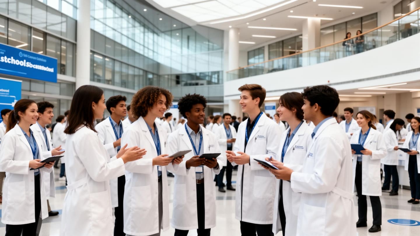 Student National Dental Association members at a convention - dental students networking and collaborating in a professional healthcare education setting