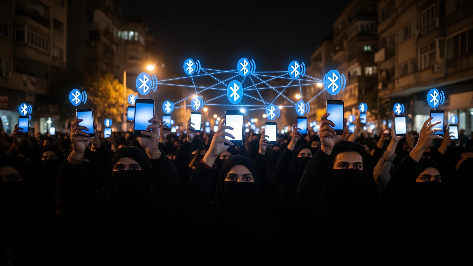 Iranian protesters using Bluetooth mesh messaging apps during internet blackout - January 2026